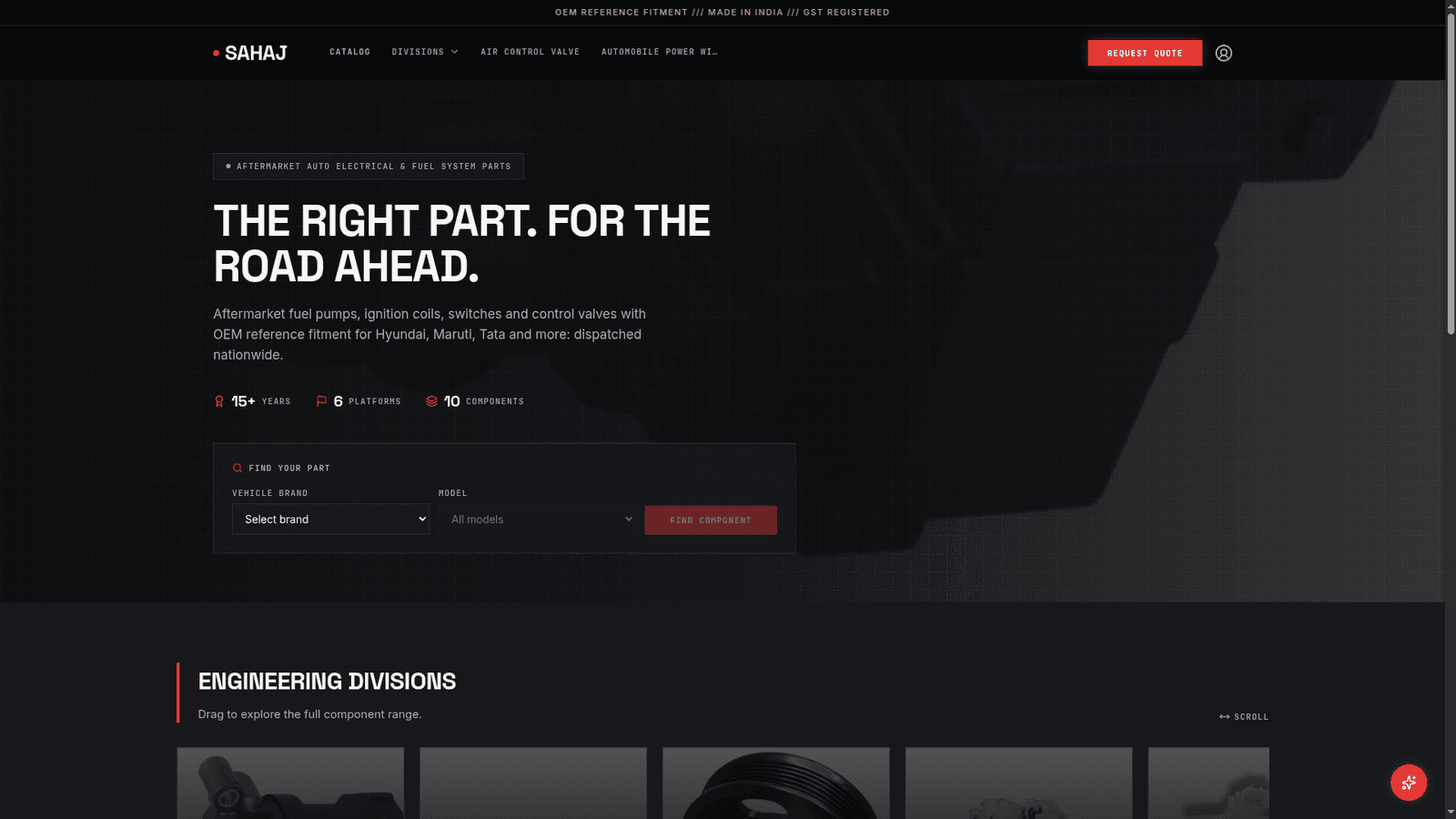 Automotive storefront template